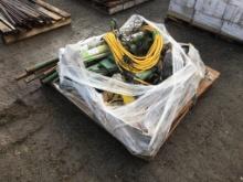 Pallet of Misc Items, Including Metal Pipes,