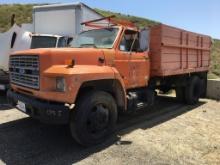 1986 Ford F600 Flatbed Dump Truck,