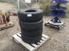 (4) Saferich Mud Hunter 31x10.5R15LT Tires.