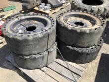 (4) 7.5x20 Skid Steer Tires & Rims.