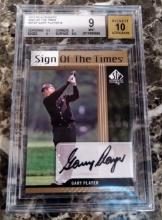2012 SP Authentic Gary Player Sign of the Times Autograph Auto BGS 9, 10 Auto