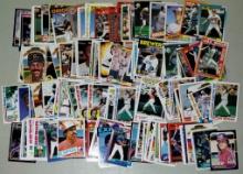 Lot of MLB Hall of Famer Baseball Cards Separated by Player (Cal Ripken Carlton Fisk Rod Carew Jim P
