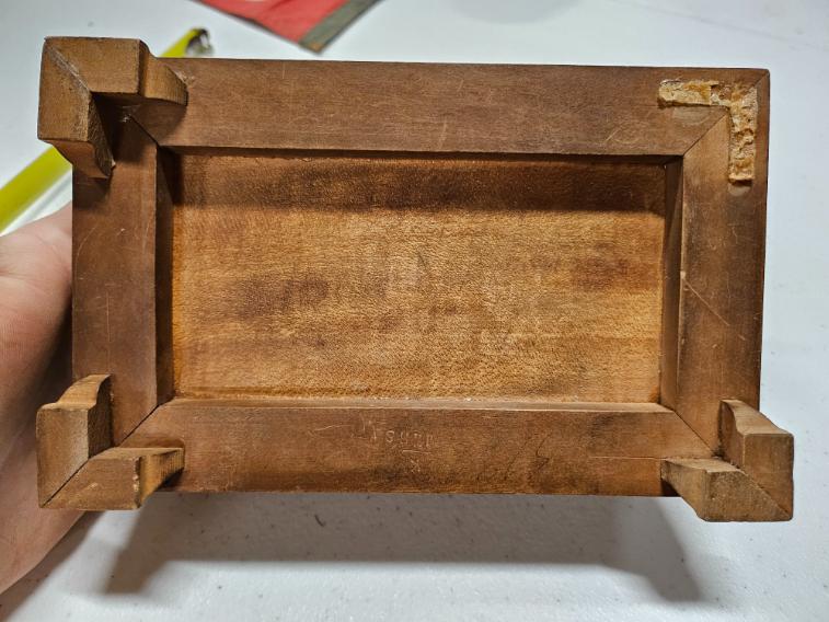 Wooden Box "Reichsführerschule Burg Wewelsburg" Nazi SS Inscribed w/ Key