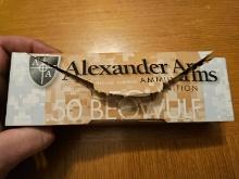 Alexander Arms .50 Beowulf Ammo 335 HP Rainier