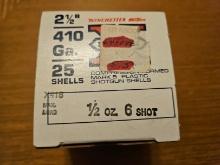 Winchester Super X Mark 5 Plastic Shotgun Shells 2 1/2" 410 Ga. 6 Shot