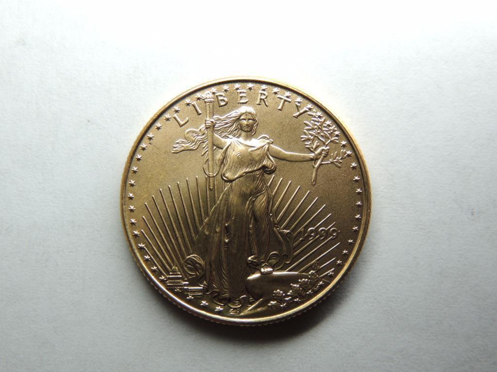 1999 US $25 Half Ounce Gold Bullion