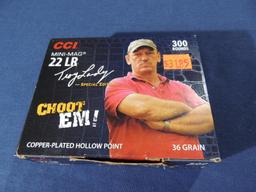 300 Rounds of CCI Mini Mag 22 Caliber Ammo