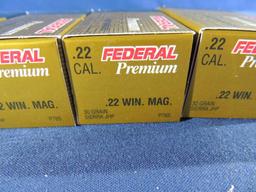 200 Rounds of are Federal Premium 22 Win Mag Ammo