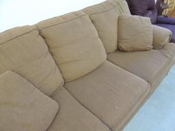 Brown Upholstered Sofa