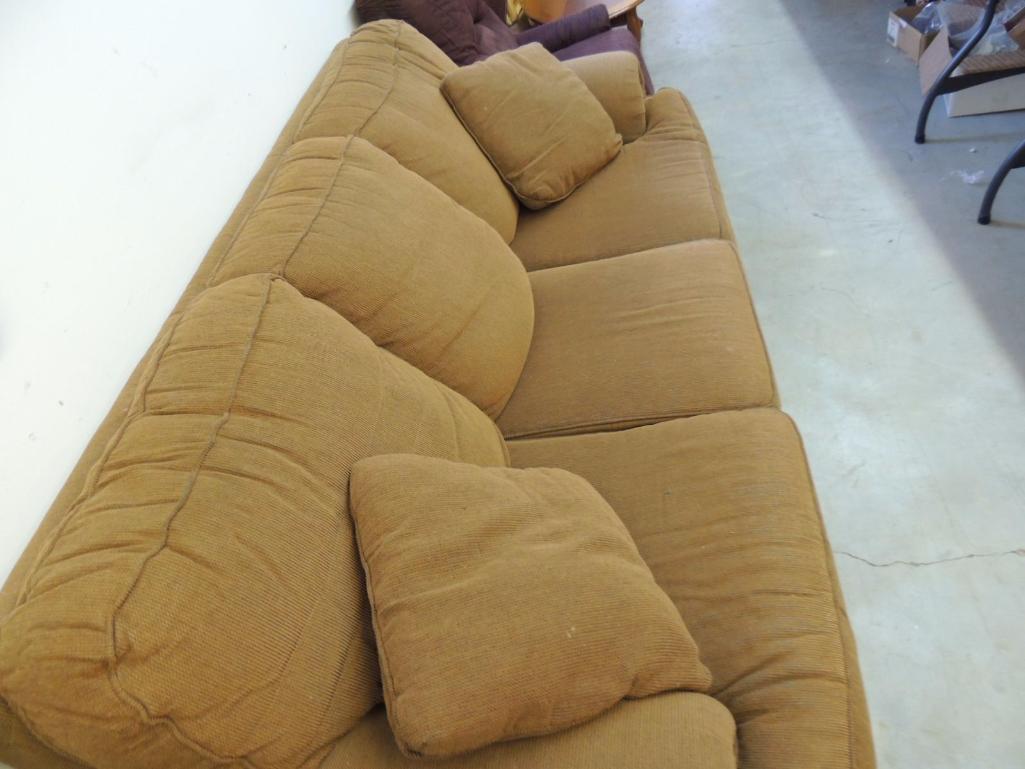 Brown Upholstered Sofa