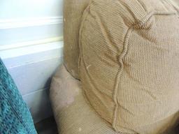 Brown Upholstered Sofa