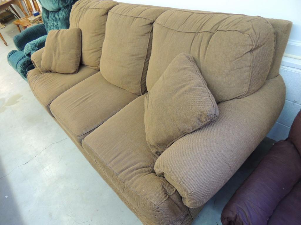 Brown Upholstered Sofa