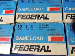 Six Boxes of Federal 12 Gauge Game Load Ammo