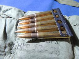 Full Bandolier of 303 Caliber Military Ammo