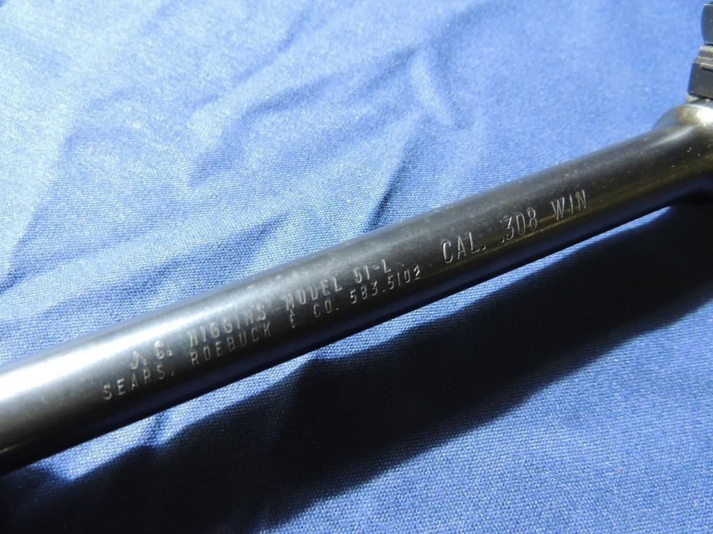 JC Higgins Model 51-L 308 Caliber Barrel