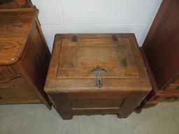 Antique Oak Ice Chest