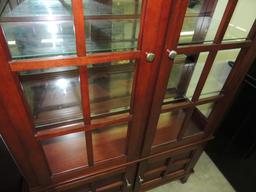 Cherry Finish China Cabinet