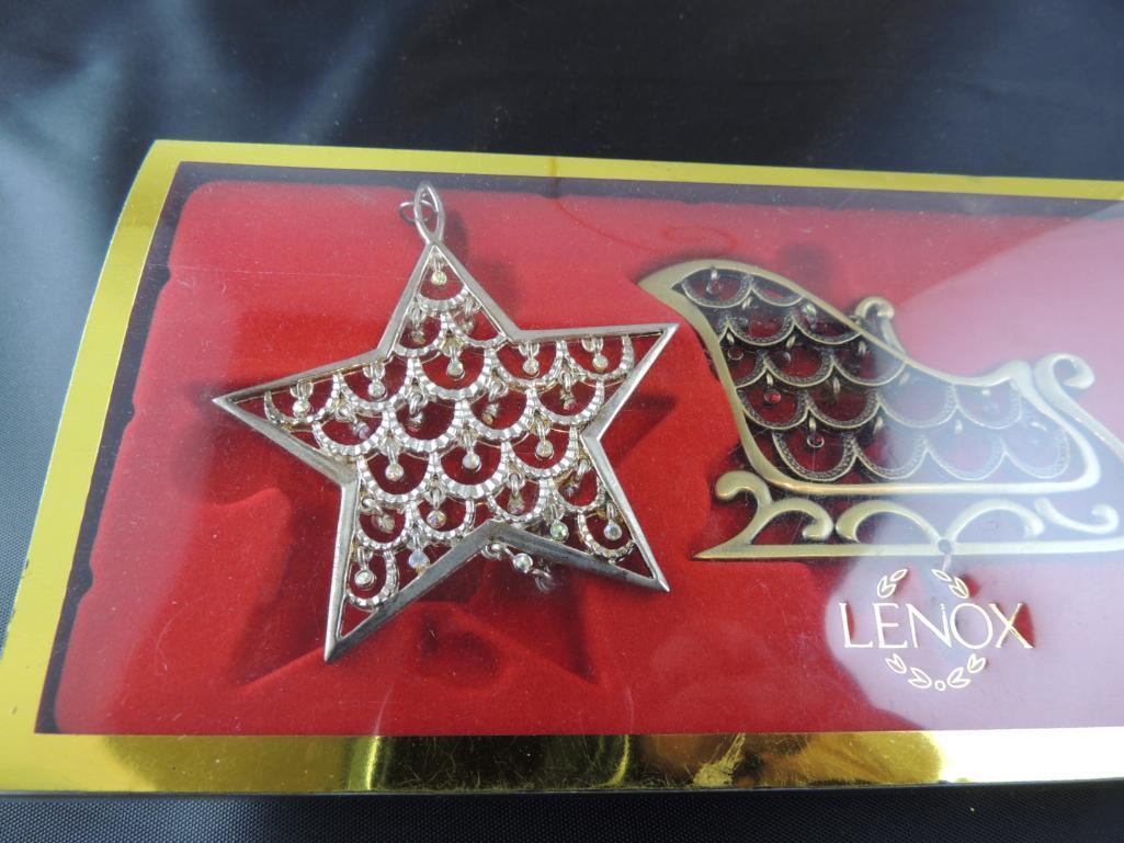 Lenox Vintage Jewel Three Ornament Set