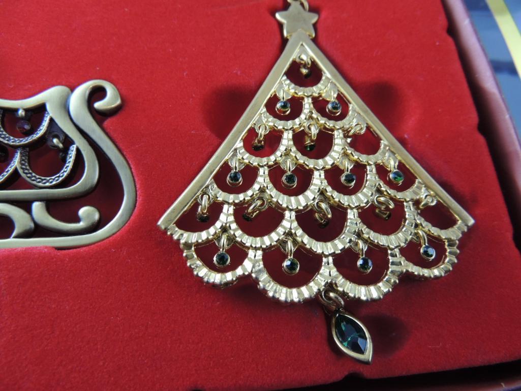 Lenox Vintage Jewel Three Ornament Set