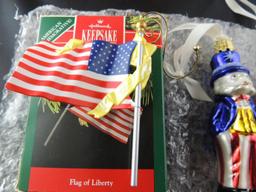 Three Patriotic Ornaments