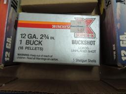 Large Lot of 12 Gauge Buckshot and Slug Ammo