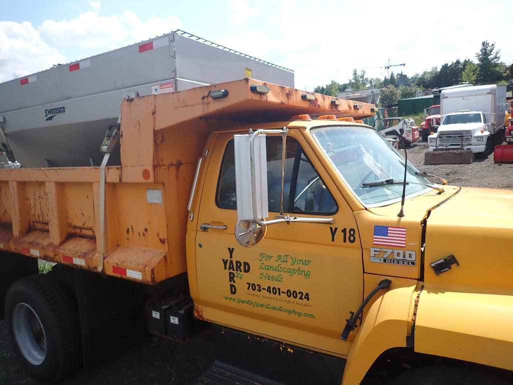 1994 Ford F700 Diesel Snow Removal Dump Truck