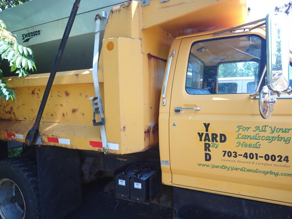 1998 Ford F700 Diesel Snow Removal Dump Truck