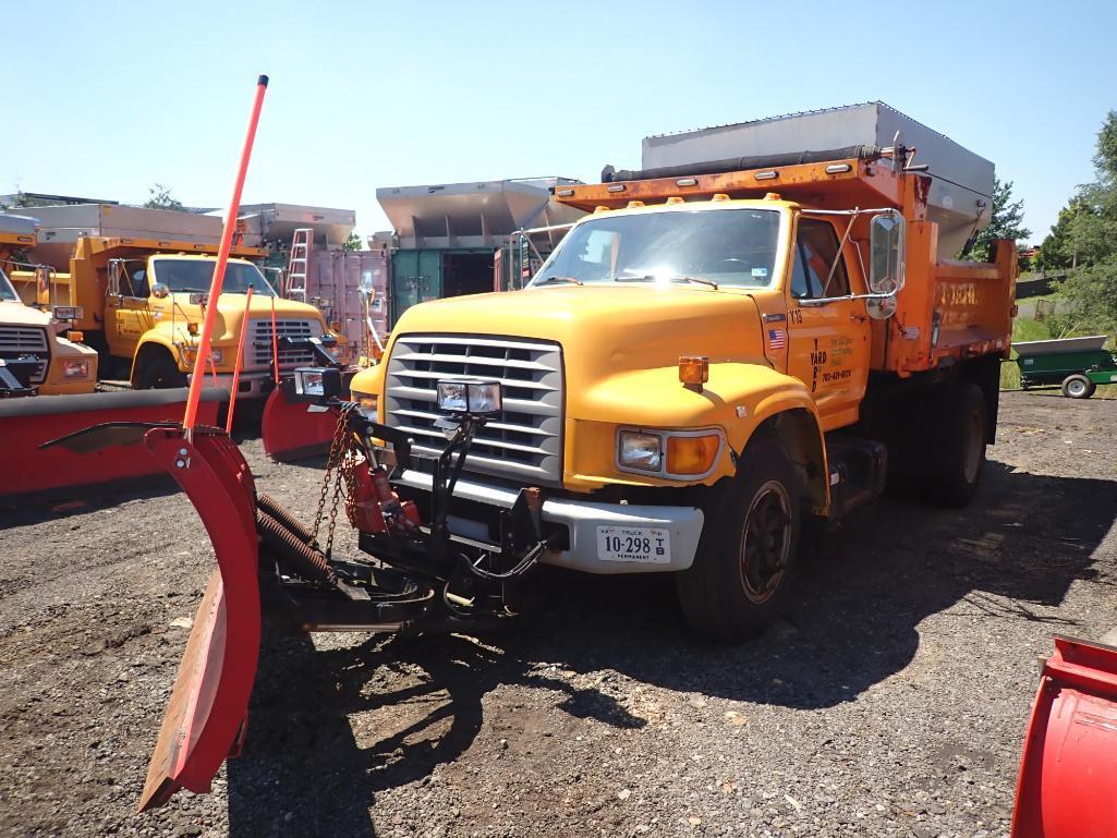 1997 Ford F700 Diesel Snow Removal Dump Truck