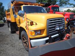 1997 Ford F700 Diesel Snow Removal Dump Truck