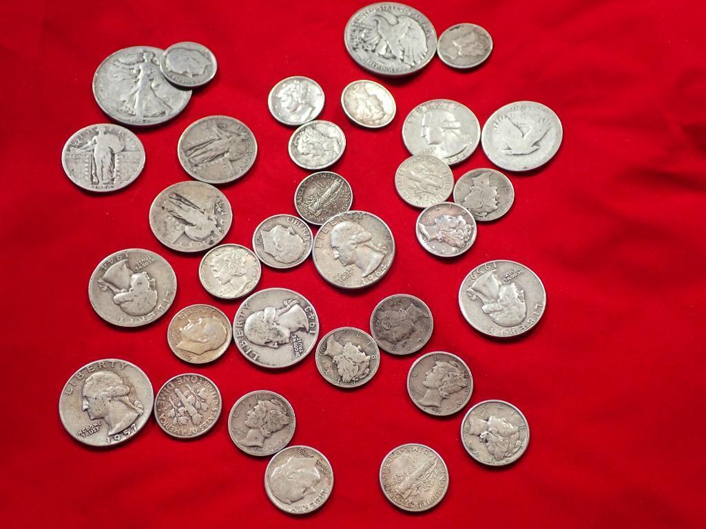 Mixed 90% Silver US Coin Lot