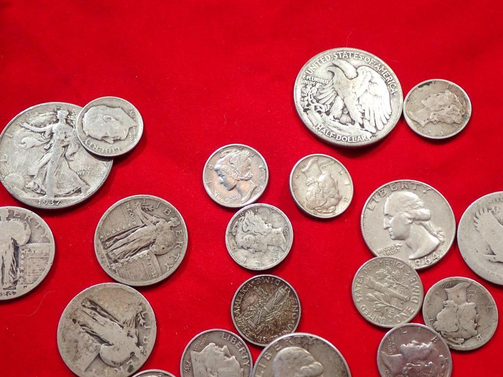 Mixed 90% Silver US Coin Lot