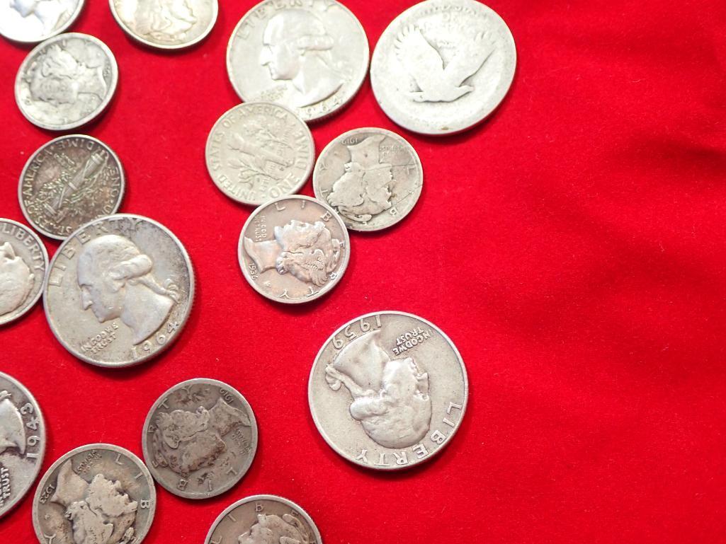 Mixed 90% Silver US Coin Lot