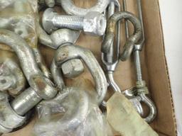 Box Lot of Bolts and Clevis