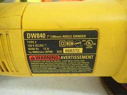 DeWalt Seven Inch Angle Grinder