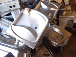 Large Lot of Stainless-Steel Water Fountains
