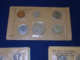 Five 1960s Silver Proof Sets