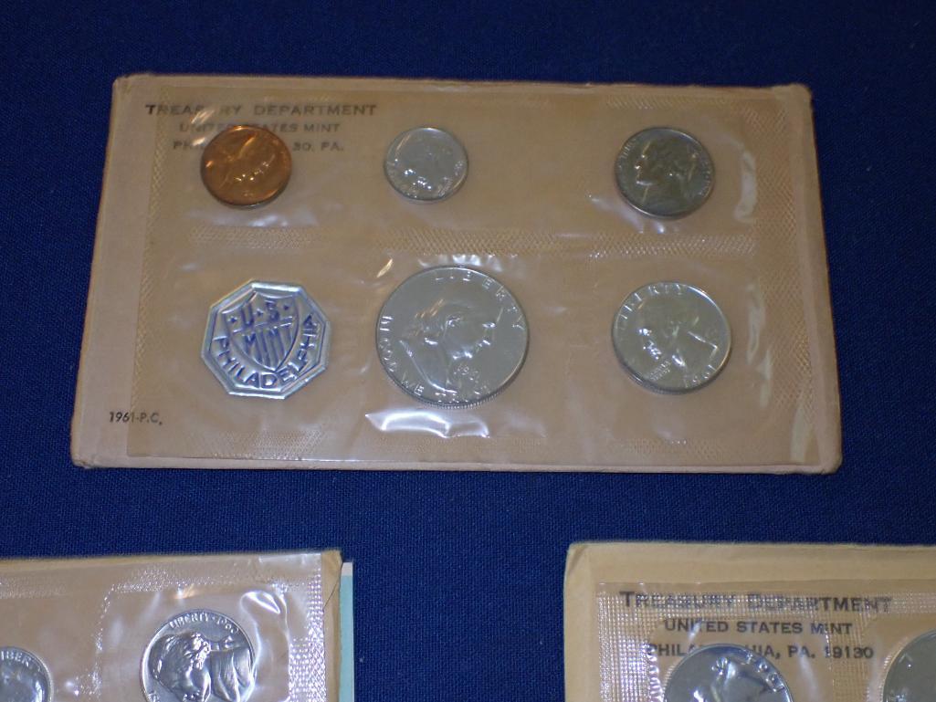 Five 1960s Silver Proof Sets