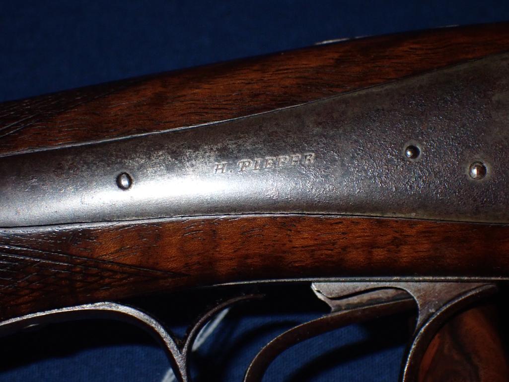 Henri Pieper 12 Ga Side Lever Shotgun