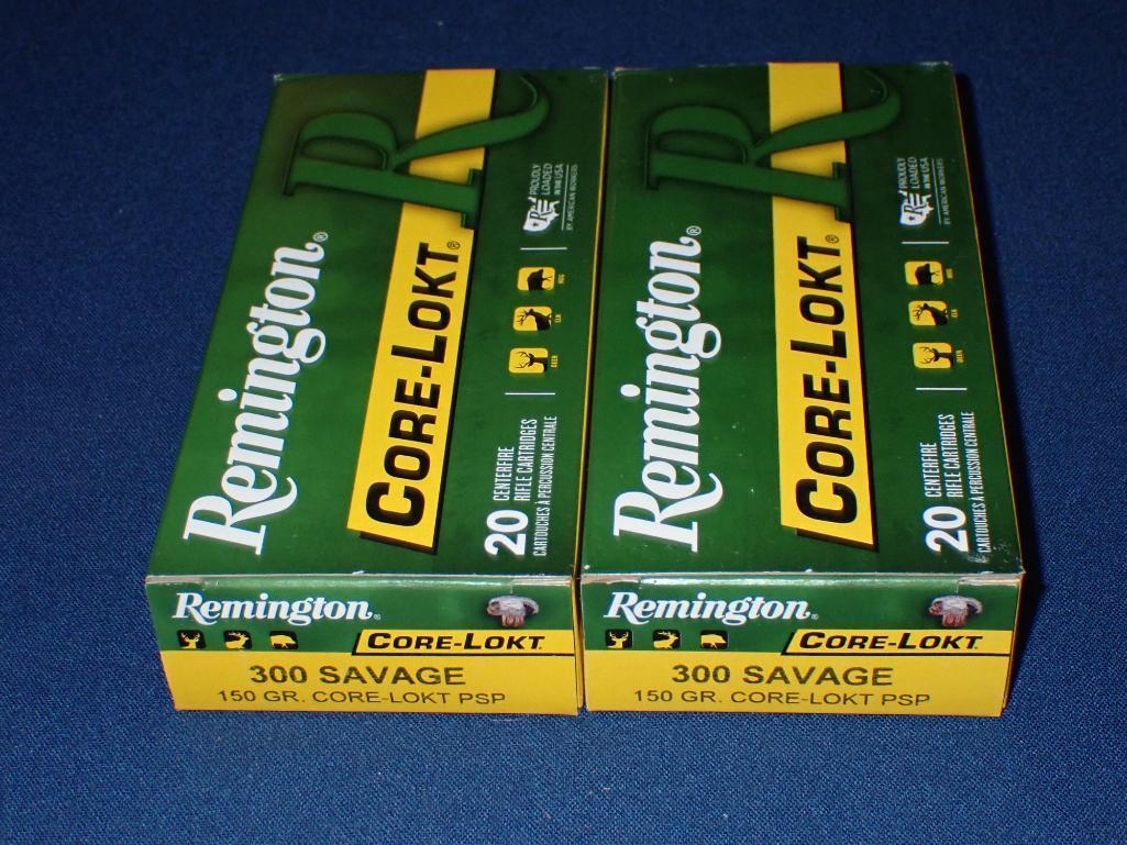 Three Boxes of Remington 300 Savage Ammo
