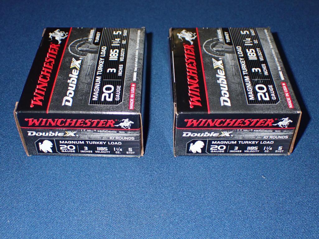 Two Boxes of Winchester 20 Gauge Magnum Turkey Load