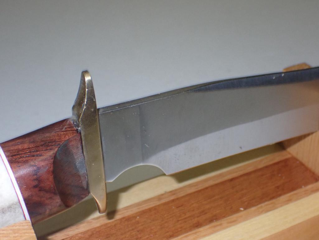 Custom Elk Handle Bowie Knife