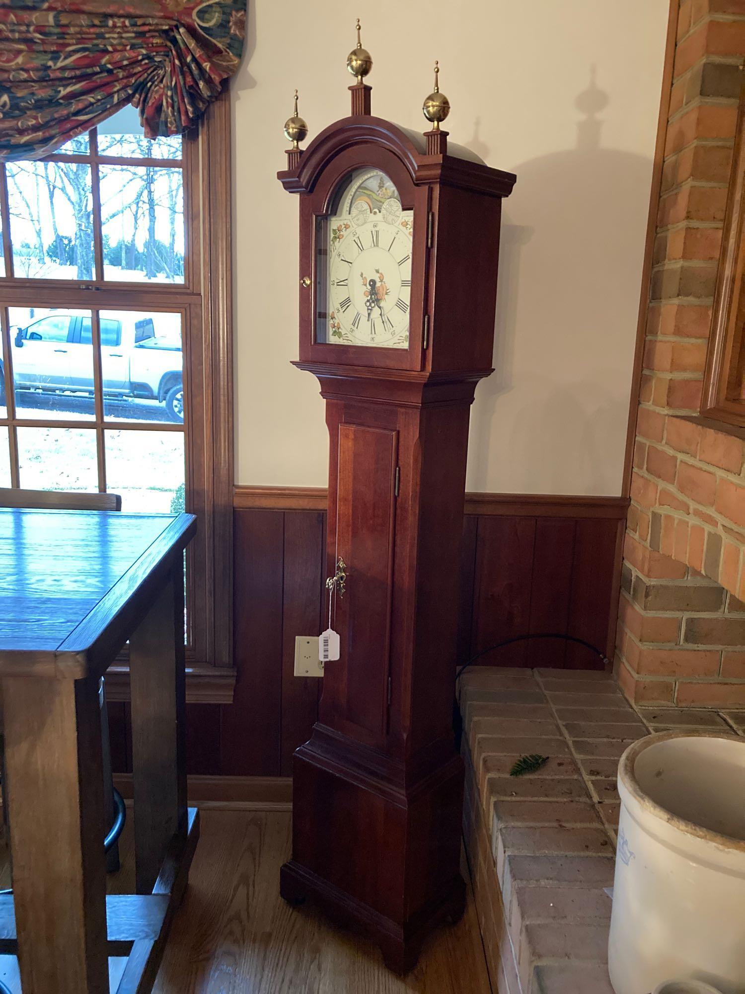 Cherry Grandmother Clock