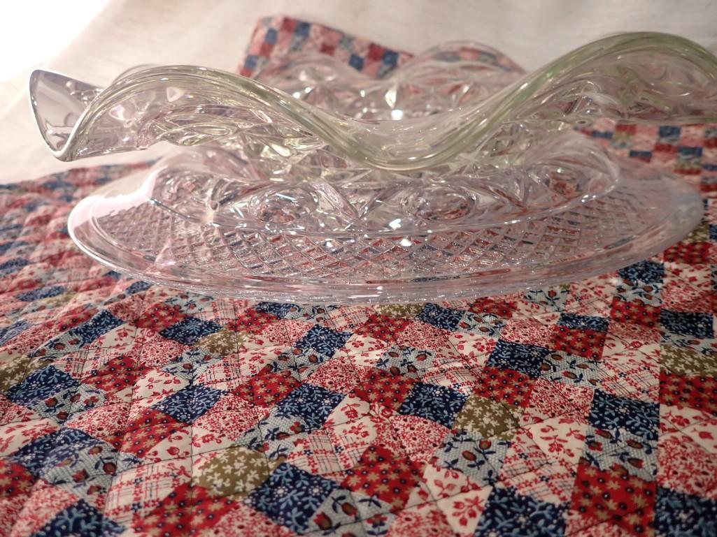 Two Clear Glass Bowls