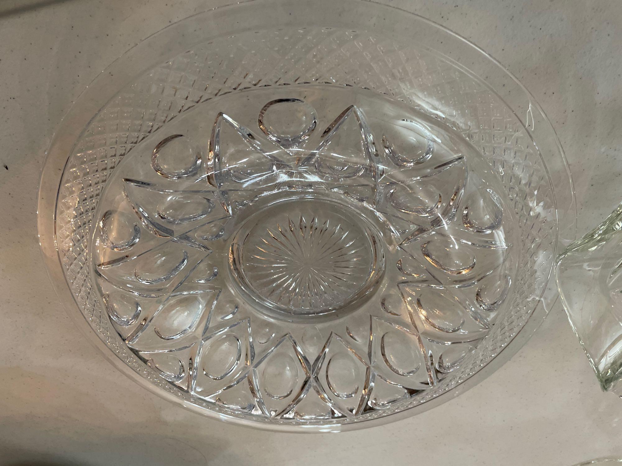 Two Clear Glass Bowls
