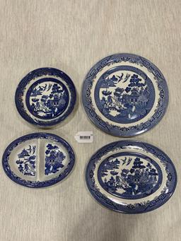 Church Hill England blue dishes