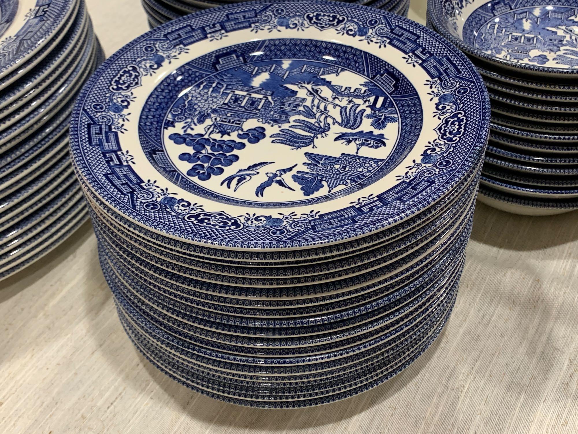 Large Churchill Willow China Serving Set