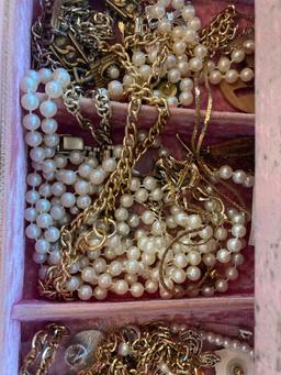 Jewelry box and Bagged Costume Jewelry