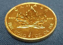 Canadian One Ounce Gold Maple Leaf