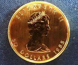 Canadian One Ounce Gold Maple Leaf