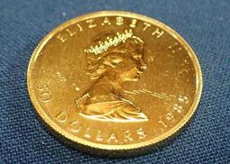 Canadian One Ounce Gold Maple Leaf